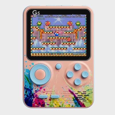 China ABS Macaron Color500 in 1 Mini Portable Retro Video Game Console Handheld 8 Players Boy 8 Bit Game Console 3.0 Inch Color LCD Screen GameBoy for sale