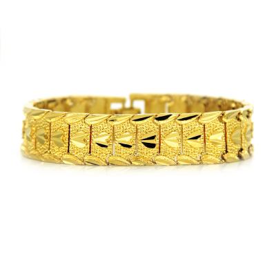 China Fashion Classic Trends Mens 316L Stainless Steel Gold Chunky Curb Cuban Link Chain Bracelet Gifts For Men for sale