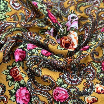 China 2022 Newest Women's Shrink-Resistant Winter Scarf Fabric 100% Polyester Herringbone Warm Scarf Textile Printed Cheap Scarf Fabric for sale