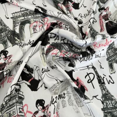 China Anti-Static High Quality Scarf Fabric Printed Satin Fabric Fashionable Satin Fabric for sale