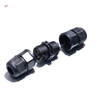 China Industrial Integrated LED Light 2pin Screw Wire Connector 2 3 Way Waterproof 4pin L16 Connector for sale