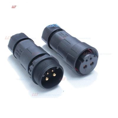 China LED Light Circular Connector 2+2pin M29 ip67 IP68 Wire Waterproof Power Electrical Insulated Connector for sale