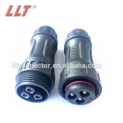 China Electrical Waterproof LED Light 3pin Socket M45 ip68 Large Power 2 3 4Pin LLT Waterproof Connector for sale