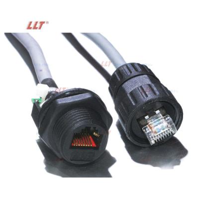 China Straight Wire IP67 Waterproof RJ45 Connector Cat6a Network Manufacturers for sale