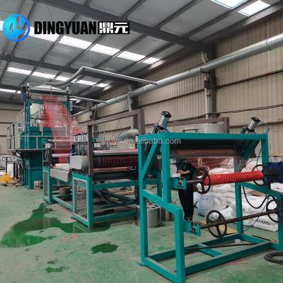 China Building material shops plastic warning mesh net making burry warning machine for sale