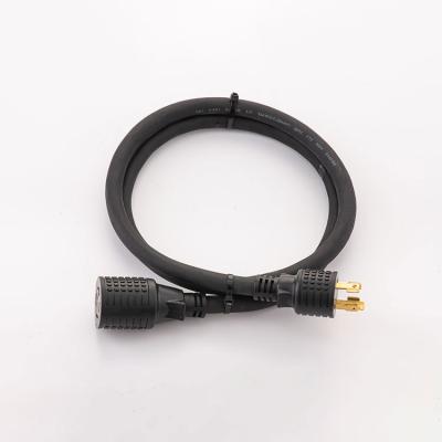 China Home Appliance Locking Extension Cord 125/250V Black for sale