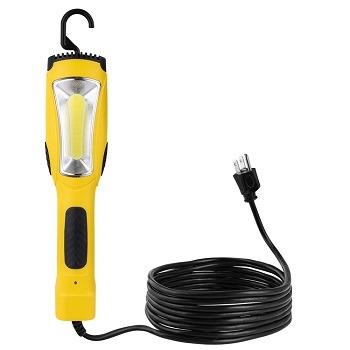 China Yellow Car FCC Work Light 125V 1300Lm With Receptabcle And Hook for sale