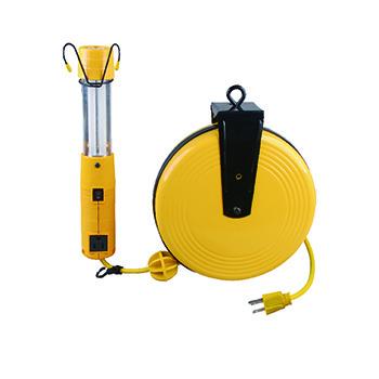 China Household Appliance 50FT Cable Reel Retractable Work Light withflurescent for sale