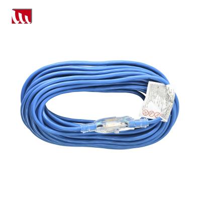 China Medium Duty Outdoor Appliance Single Outlet Extension Cord with Lighted End for sale