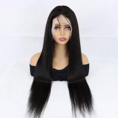 China Body Wave 13*4 High Quality Remy Human Hair 100% Sheer Straight Lace Front Wigs For Black Women for sale