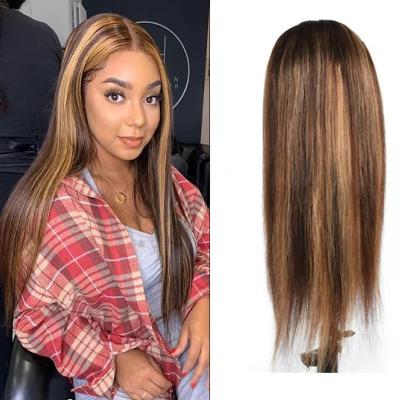 China Body Wave 150% Brazilian Virgin Hair 4/27 Highlight Colored Hair 180% HD Lace Frontal Lace Front Wig Ombre Color for sale