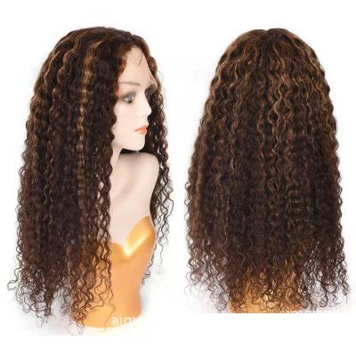 China Top Quality Body Wave 150% 180% Ombre Cuticle Aligned Hair Pieces T 4/27 Curly Bronzor Plush Duaklirgenuai Hair Wig For Black Women for sale