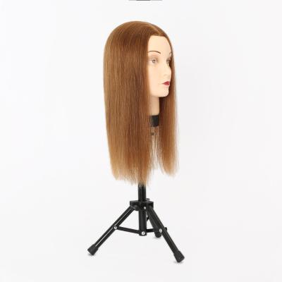 China Body Wave Bestselling Training Mannequin Head With Hair Dye Perm Training+Head Cut Practice For Hair Dresser School Salon Beautiful for sale