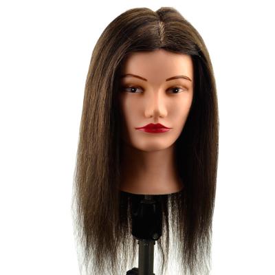 China Fast Delivery Body Wave Famela Training Mannequin Head With Indian Hair Training Head With Hair For Hair Dresser In Salon for sale