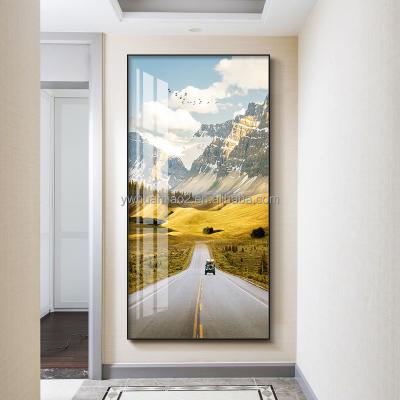 China Waterproof+ECO-Friendly Living Room Home Decor Canvas Printed Modern Natural Landscape Painting Prints Decorative Wall Art Canvas Landscape Glass for sale