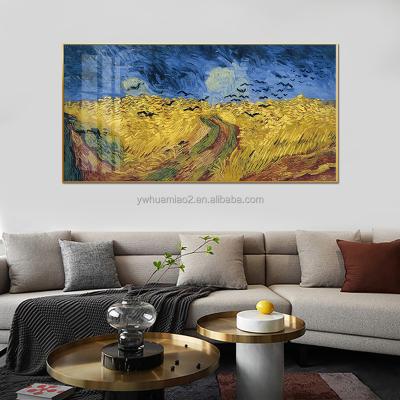 China Famous Art Porcelain Wall Poster Print Waterproof+ECO-Friendly Living Room Decor Canvas Art Glass Paintings Van Gogh for sale