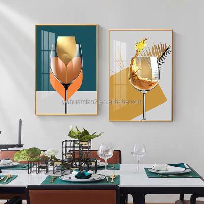 China Waterproof+ECO-Friendly Bar Restaurant Kitchen Decor Crystal Porcelain Canvas HD Print Frames Picture Acrylic Glass Wall Art Decorations For Restaurant for sale