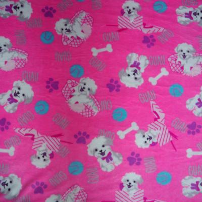 China Factory Wholesale Super Soft Comfortable 220gsm Abrasion-Resistant Printed 100% Polyester Flannel Fleece for sale