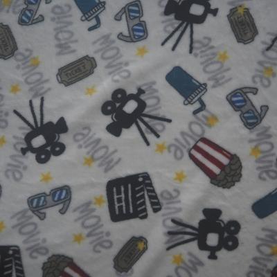 China 2022 New Arrival Abrasion-resistant Decorative Warp Knitted Flannel Fleece Printed Fabrics for sale