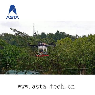 China Automatic Carbon Fiber 10KG Granular ASTA Field Crops Fertilizer Spreader Drone for sale