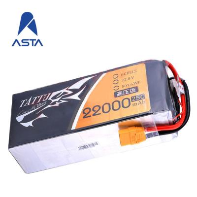 China UAV Drone Helicopter Gyroplane Fumigation Drone Tattu Battery Good Quality Supplier XT90 22000mah Agriculture UAV Drone Professional Lipo Battery for sale