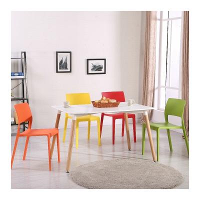 China Simple Outdoor Modern Dining Chair Comfortable Full Chair Cheap Prices PP Chair Colorful Plastic Chair for sale