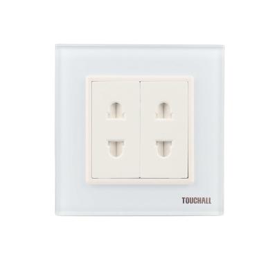 China 1 Gang Two Pole Rack Socket Residential / General Purpose Using Power Wall Outlet Electrical Outlets for sale