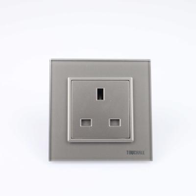 China Touchall UK Charging Power Sockets Electrical Outlet Residential / General Purpose UK Wall Socket for sale