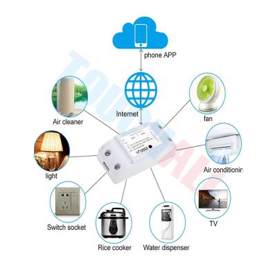 China Flame Retardant ABS 10a Wifi Enable Tuya Smart APP Mobile Phone Control Switch Circuit Breaker For Electrical elect. at home for sale