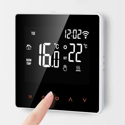 China Toughened Glass Panel Touch Screen Tempered Glass Panel Switches Wifi Switch Digital Smart Temperature Controller for sale