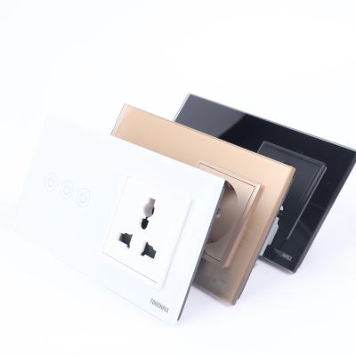 China Touchall 10a 16a Wall Outlet Sockets and Switches Life Wifi Residential/Multi-Purpose Smart Switch for sale