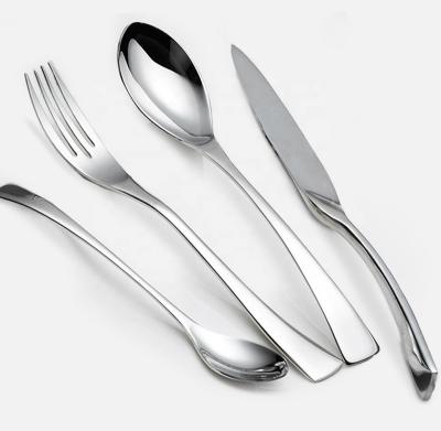 China Viable Simple Flatware Minimalist Popular Industrial Classic Style Stainless Steel Flatware Sets For Hotel Restaurant Home Festival for sale