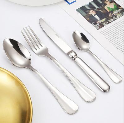 China Viable Classic Design Gold Flatware Set Flatware Premium Premium Flatware Set Stainless Steel Flatware Wedding Flatware for sale