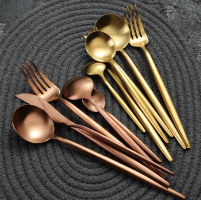 China Food Grade Hotselling Stainless Steel Cutlery Set Viable Classic Cutlery Spoon Knife Fork Set Flatware Set Flatware Painting for sale