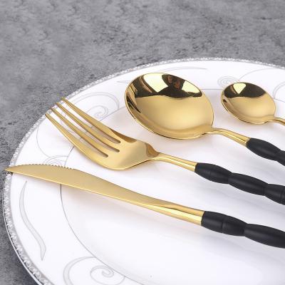 China Stocked Cutlery Jieyang Sale Stainless Spoon Cutlery Spoons 24 Pcs Hot Cute Cutlery And Fork 18-8 Picnic Cutlery for sale