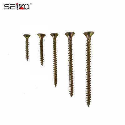 China Flat Chipboard Wood Screw Double Head Flat Chipboard Self Tapping Screw for sale