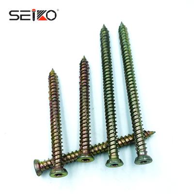 China 7.5mm Flat Drive Torx Recess Countersunk Concrete Screws for sale