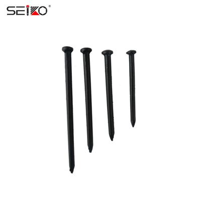 China ROUND KEY Black Round Head Concrete Nails for sale