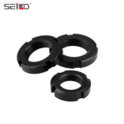 China DIN981 Standard Carbon Steel Material Bearing Round Nut Locknut for sale