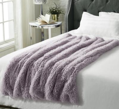 China Best Fashion Faux Lamb Fur Home Mongolian Throw Folded Luxury Soft Manta For Sofa for sale