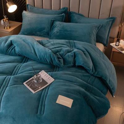 China Hot Selling Luxury Flannel Duvet Viable All Season Warm Comforter for sale