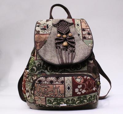 China New Arrivals Portable Canvas Travel Bag Fashion Large Capacity Outdoor Backpack for sale