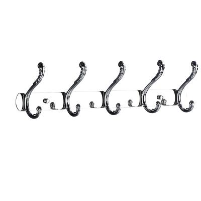 China Factory New Design Viable Wholesale Product 5 Hooks Trendy Durable Peacock Hook Wall Hooks For Hanging for sale