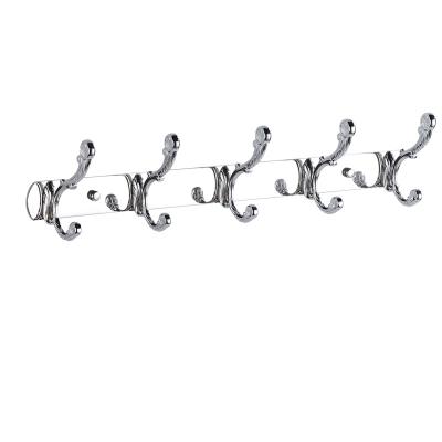 China Hot Sale Factory Wholesale Price 5 Viable Hooks Hanger Over Door Wind Wheel Hook Metalal Coat Hooks for sale