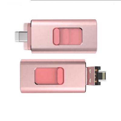 China Suitable for type-c; Android; Apple Phone 4 in 1 OTG Pendrive Usb For Type-C 16gb 32gb 64gb Disk Usb Iphone Android Flash Drives Memorias Pen Stick Cle U for sale