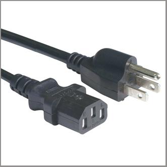 China UL ceritfied power supply cord with IEC320 C13 female connector, North American cord set for sale