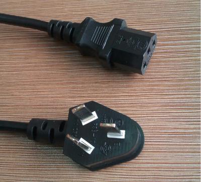 China CCC China approved power supply cord with IEC C13 connector for sale