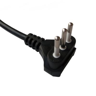 China Italian 3-pin angled plug, Chile power cord for sale