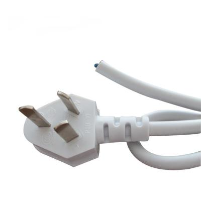 China CCC approval Chinese power cord with white flexible cables 10A 250V for sale