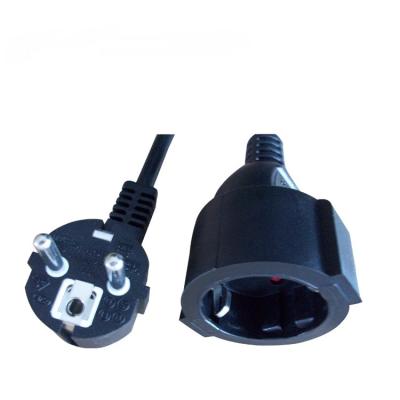 China European German type extension cord, Schuko power cord plug for sale